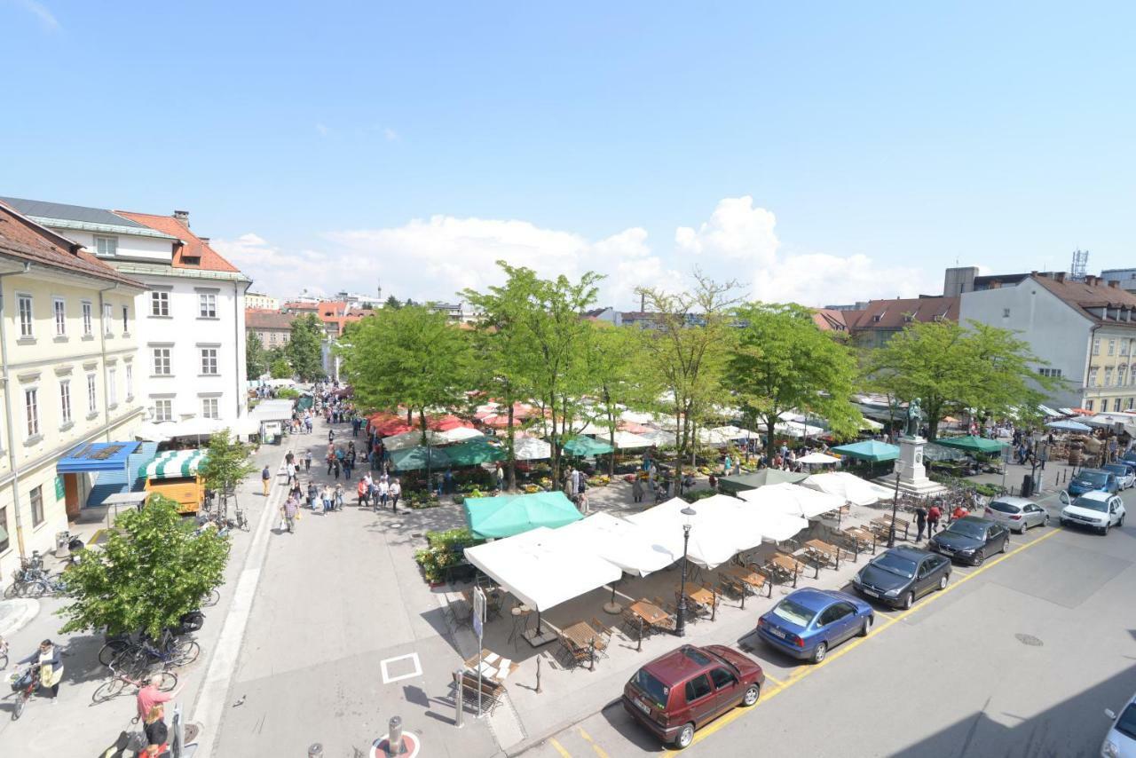 River Side Central Market Ljubljana Buitenkant foto